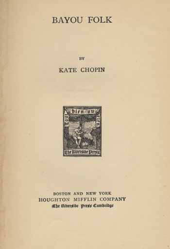 Bayou Folk title page