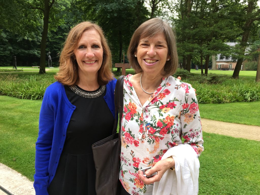 Gerri Chopin-Wendel (on the left) and Harriet Grace at Knoop's Park in Bermen, Germany, on July 8, 2016.